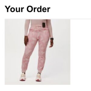 NWT FIGS Marble Rose high waisted Zamora jogger bottoms